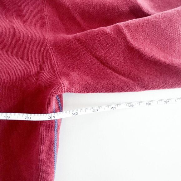 Tommy Bahama Mens Sweater Quarter Zip Pullover Long Sleeve Burgundy Medium - Picture 7 of 8